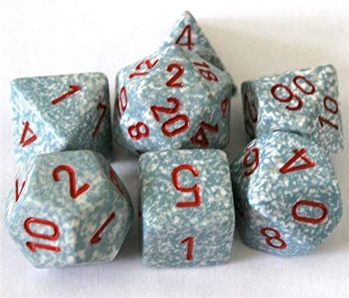 Chessex Manufacturing 25300 Air Speckled Polyhedral Dice Set Of 7 by Chessex Manufacturing