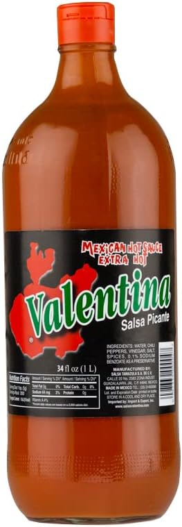 Valentina Salsa Picante Mexican Sauce, Extra Hot, 34 Ounce by Valentina