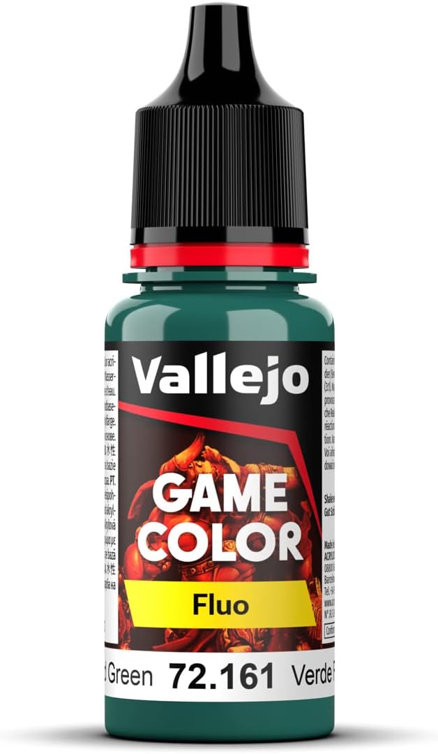 Vallejo Game Color Fluo Fluorescent Cold Green Acrylic Paint (29195)