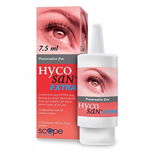 Hycosan Extra - Double Pack - Preservative Free Eye Drops with Sodium Hyaluronate 0.2% for Severe Dry Eye Relief