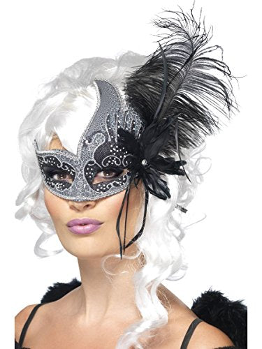 Smiffys Masquerade Dark Angel Augenmaske für Frauen