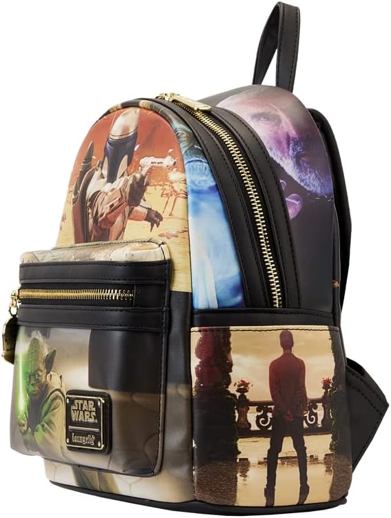 Loungefly Star Wars: Episode II Attack of the Clones Scene Mini Backpack (Polyurethane)