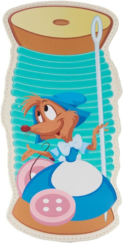 Loungefly Disney Cinderella Mouse Spool Card Holder, Multicolored, Standard, Car