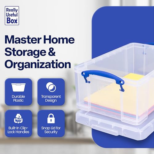 Really Useful 9 Litre Plastic Storage Box - Clear (1999) - DVD Standard Packaging (Region 2)