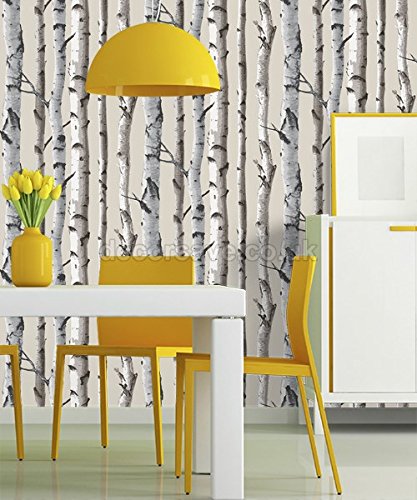 Brewster - Birch Tree Wallpaper Natural Wallpaper (FD31051)