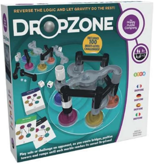 The Happy Puzzle Company DROPZONE Reverse Logic Puzzle Game (HPCDPZ)