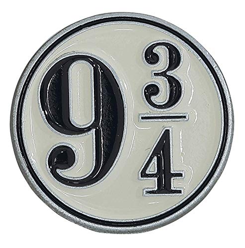 Harry Potter Platform 9 3/4 Enamel Pin Badge (Standard, Silver)