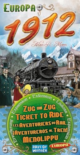 Days of Wonder Ticket to Ride: Extension Europa - 2-5 Player Strategy Game (DOWD0025)