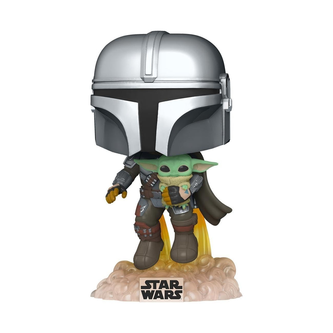 Funko POP! Star Wars: the Mandalorian - Mando Flying With Jet Pack - Collectable Vinyl Figure - Gift Idea - Official Merchandise - Toys for Kids & Adults - TV Fans - Model Figure for Collectors