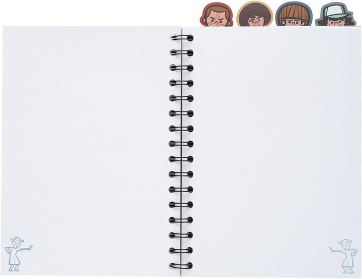 Grupo Erik A5 Project Notebook With 4 Dividers - Stranger Things | A5 Notebook (Notebook, Official Licensed Product)