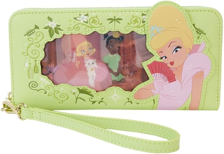 Loungefly Disney Princess and The Frog Tiana Lenticular Zip Around Kids Wallet M