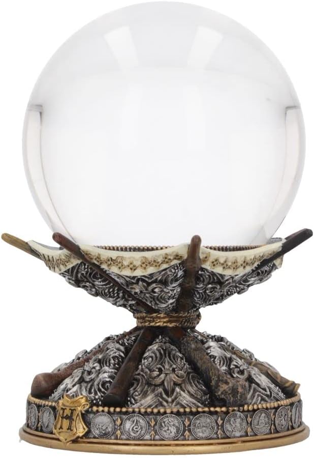 Nemesis Now Officially Licensed Harry Potter Wand Crystal Ball & Holder 16cm, Si