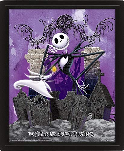 Pyramid - Nightmare Before Christmas 3D Graveyard Lenticular Poster (25 x 20 cm)