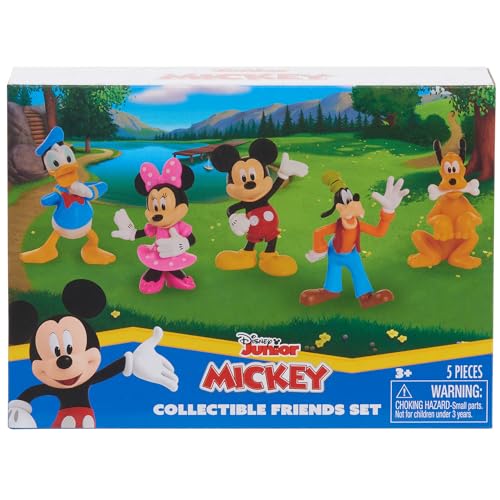 Mickey Mouse Collectible Figure Set - 5-Pack Disney Character Figures for Ages 3+