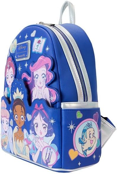 Loungefly Backpacks Disney Princess Manga Style Mini Backpack Blue