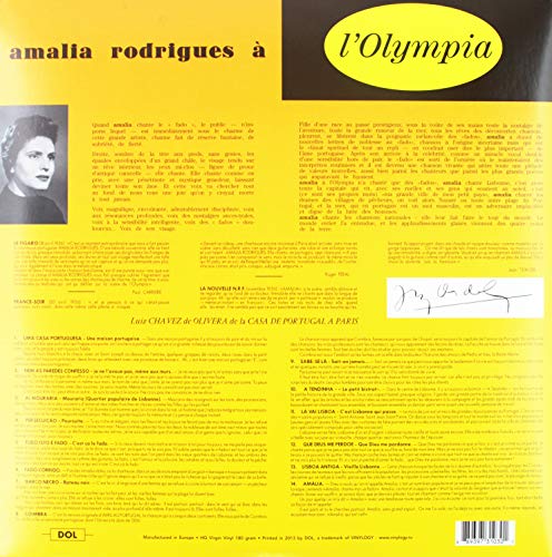 Amalia A L'Olympia [VINYL]