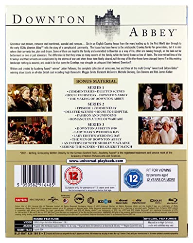 Downton Abbey – Serie 1-3 / Weihnachten in Downton Abbey 2011 [2010] – Drama [Blu-ray]