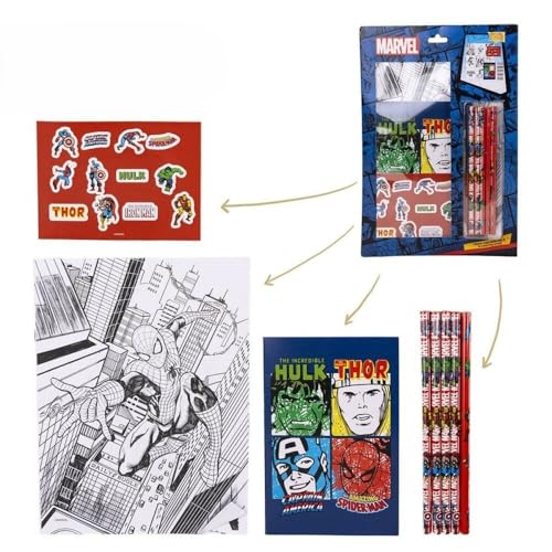 CERD� LIFE'S LITTLE MOMENTS Avengers Kids Stationery Pack with Colouring Sheets and Pencils (2700000772)