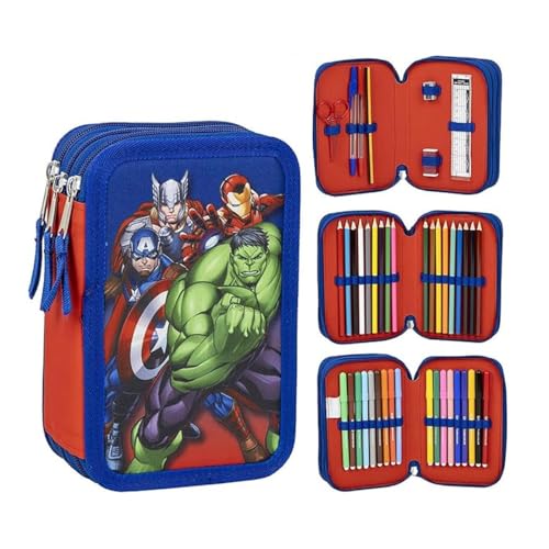 Cerda Avengers School Pencil Case with Accessories (2700001258)