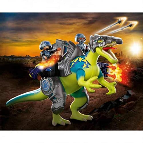 Playmobil 70625 Spinosaurus Double Defense Power Dino Rise Spielset mit Spinosaurus und ausrüstbarer Rüstung