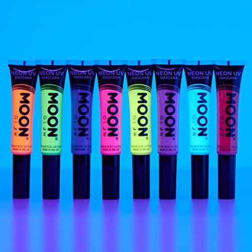 Moon Glow Neon UV Mascara 15ml Groen gloeit helder onder UV-verlichting!