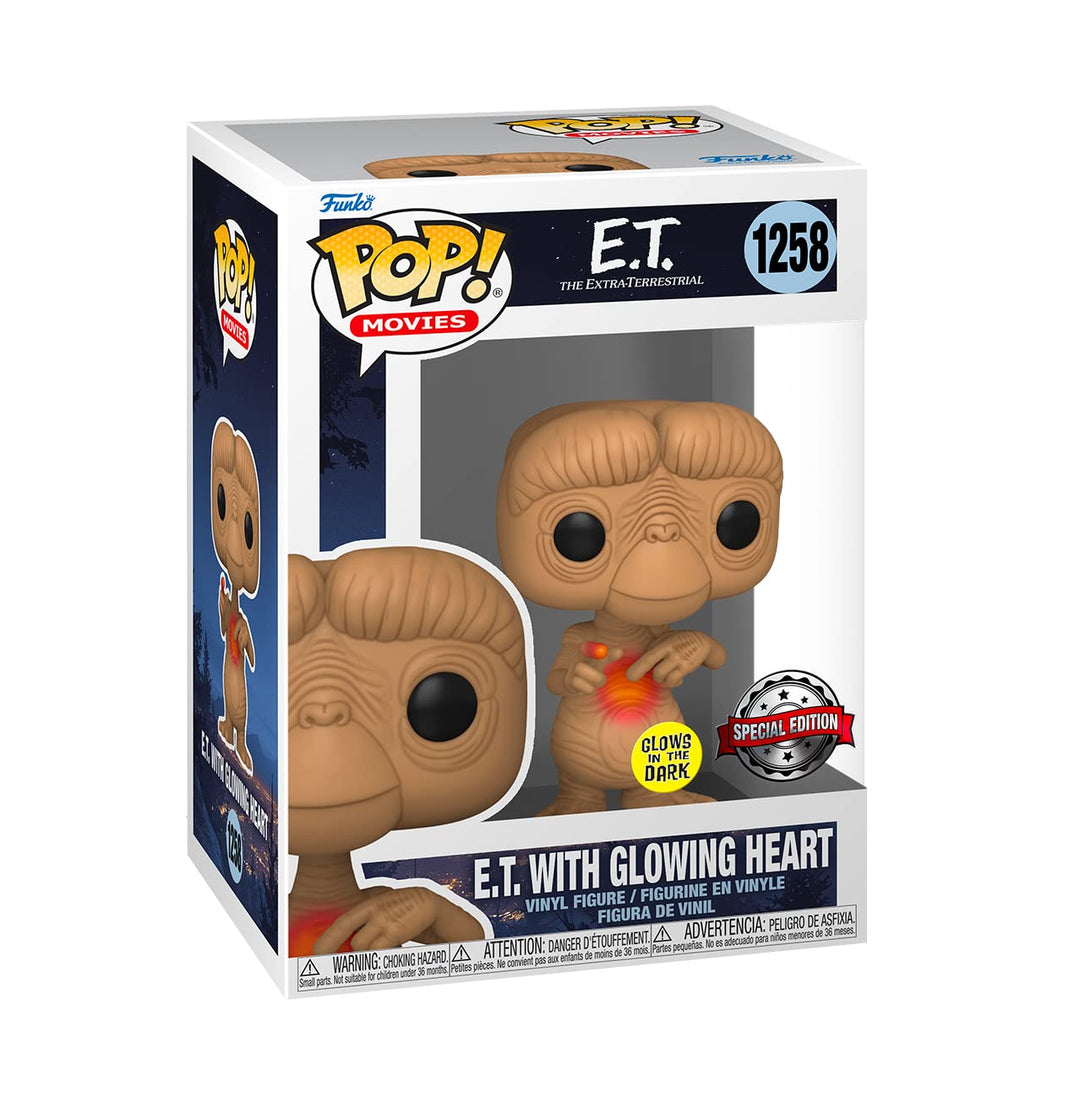 Funko Pop! Movies E.T. the Extra-Terrestrial - E.T. With Glow in the Dark Heart Vinyl Figure