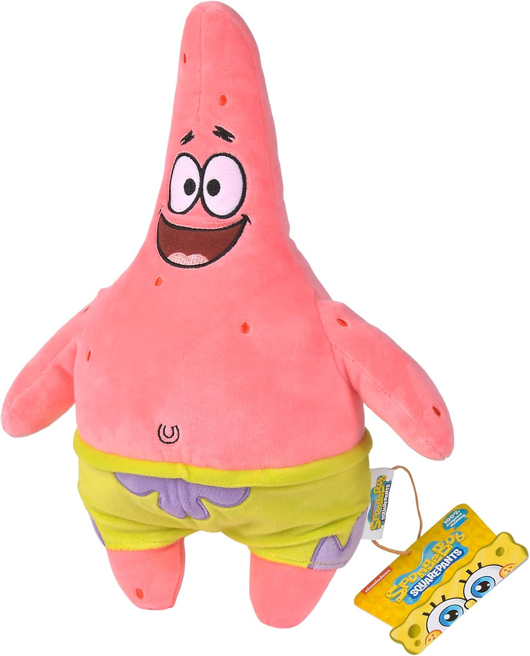 Patrick Star Plush - 35 cm Soft Toy with Recycled Filling, Ideal for Ages 0+