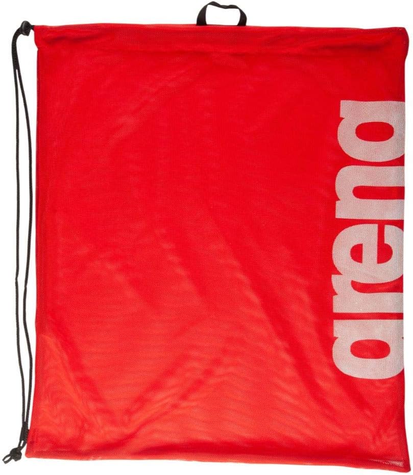 Arena Unisex Mesh Pool Gym Sack Drawstring Bag - Team Red (001537-503-NS)