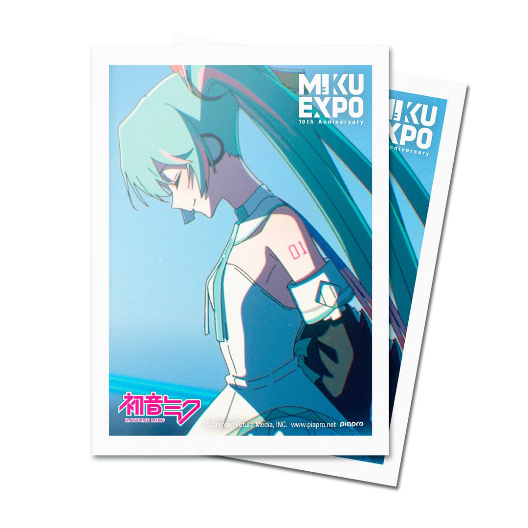 Ultra PRO Hatsune Miku 10th Anniversary Deck Protector Sleeves (100ct) - Intergalactic Blue