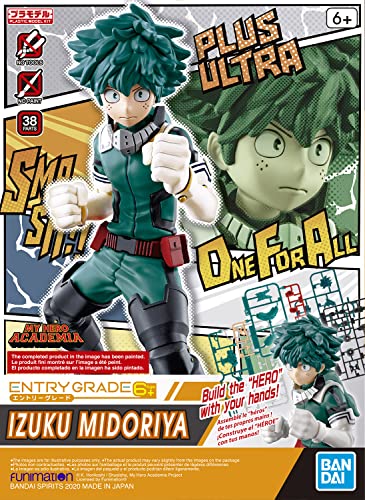 Bandai Hobby - My Hero Academia - Izuku Midoriya Entry Grade Action Figure - Ages 14+