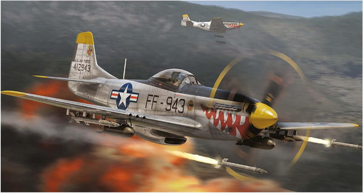 Airfix North American F-51D Mustang - 1:72 Scale Model Kit | Precision-Engineered Plastic Aircraft Model for Beginners & Advanced Modellers