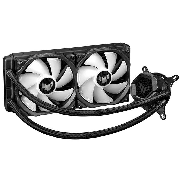 ASUS TUF Gaming LC 240 ARGB All-in-One Liquid CPU Cooler with Aura Sync, Dual 120mm ARGB Fans, and Rugged Design