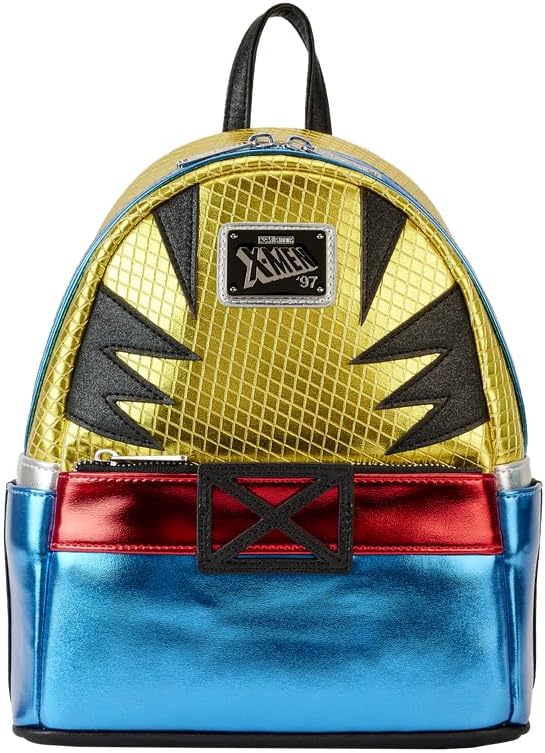 Loungefly X-Men Wolverine Metallic Mini Backpack (Gold, One Size)