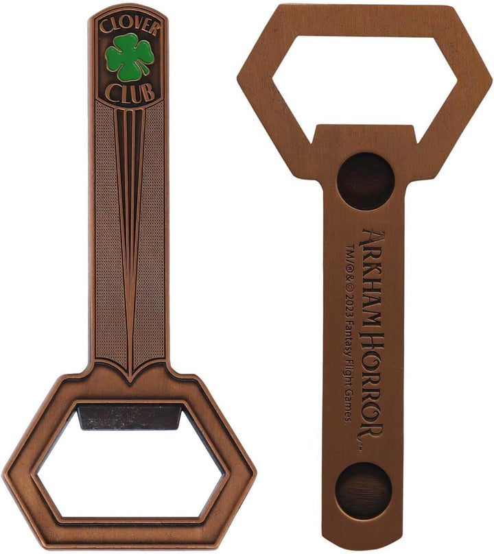 FaNaTtik - Arkham Horror Clover Club Bottle Opener - Heavy Duty Magnetic Bottle Opener with Enamel Detailing