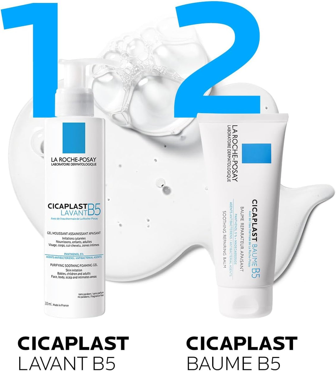 La Roche-Posay - Cicaplast B5 Gentle Soothing Wash Cleanser (200ml) (‎3337875548519)