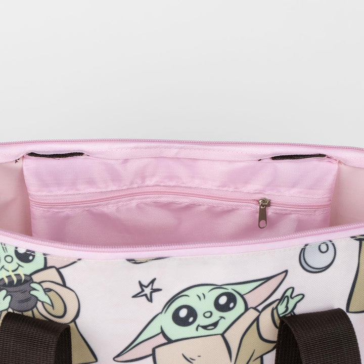 The Mandalorian Beach Bag – Pink and Black – 47 x 33 x 15 cm – Made of Polyester