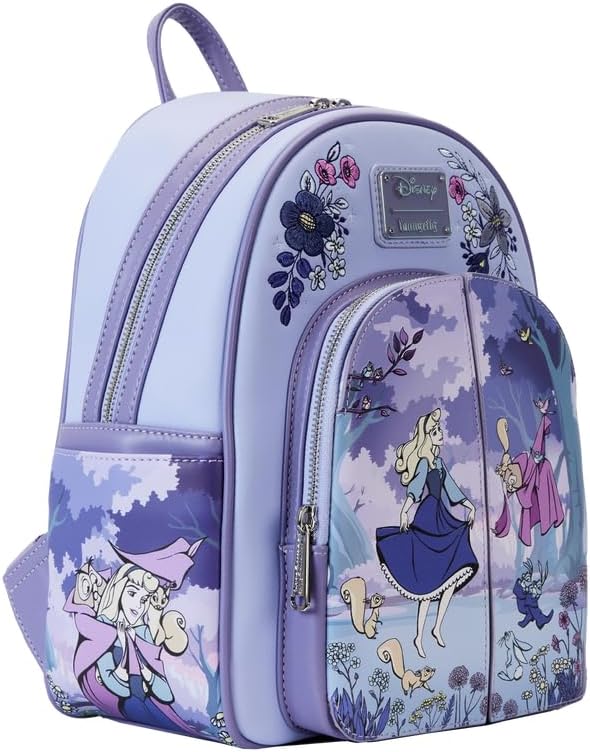 Loungefly Disney Sleeping Beauty 65th Anniversary Floral Scene Double Strap Shoulder Bag