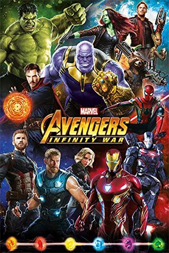 Avengers: Infinity War Characters Maxi Poster - 61 x 91.5 cm, High-Quality Paper, Multi-Colour