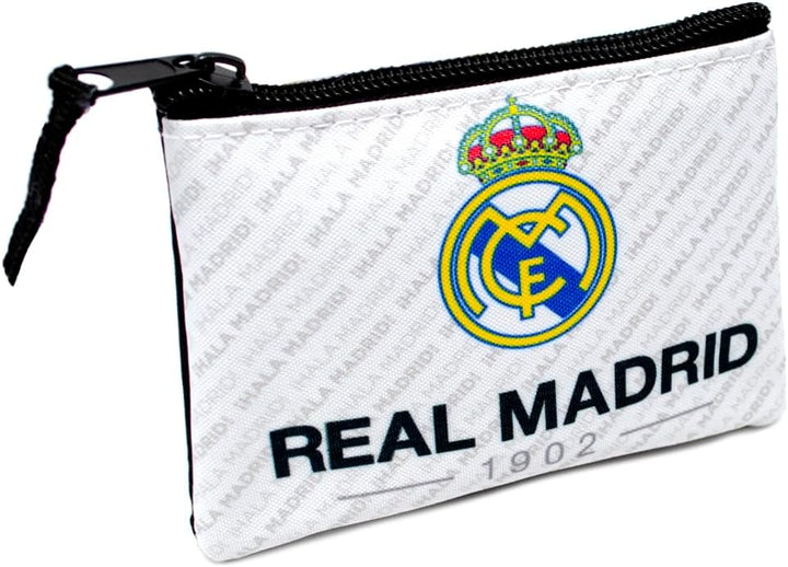 Real Madrid HALA Madrid 1902 White Crest Wallet Purse Official Product 12x10cm,