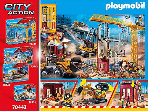 Playmobil 70443 City Action Construction Petite Pelle avec Godet Mobile