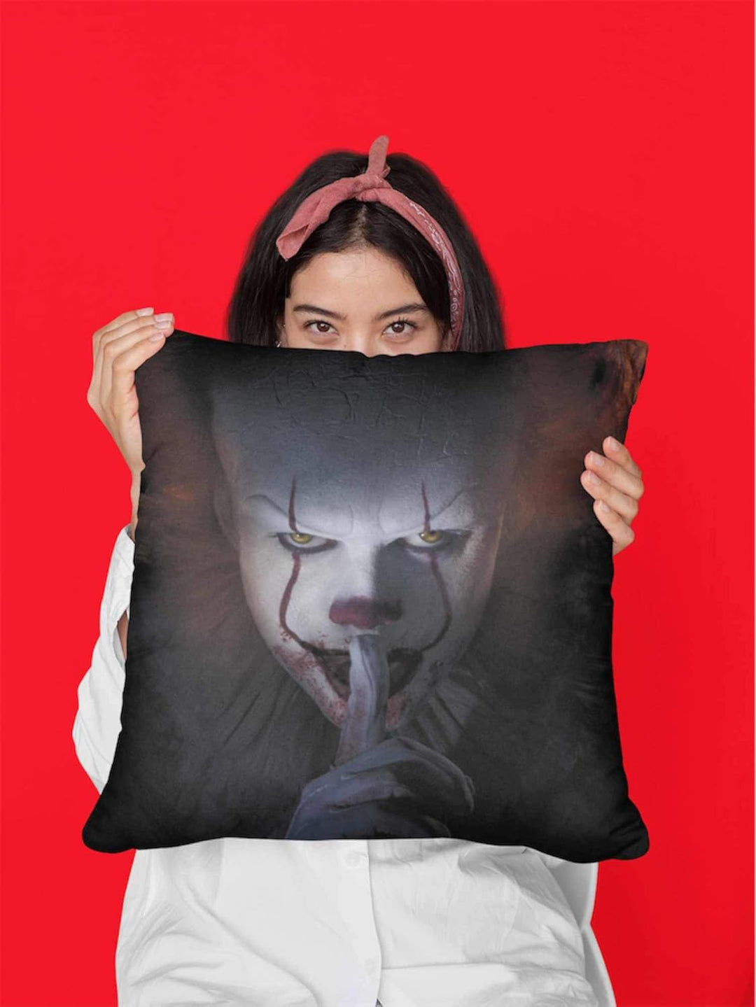 sd merchandising Pennywise Shut Up Square Cushion It Home Textile Cushion (DD-SDTWRN22596)