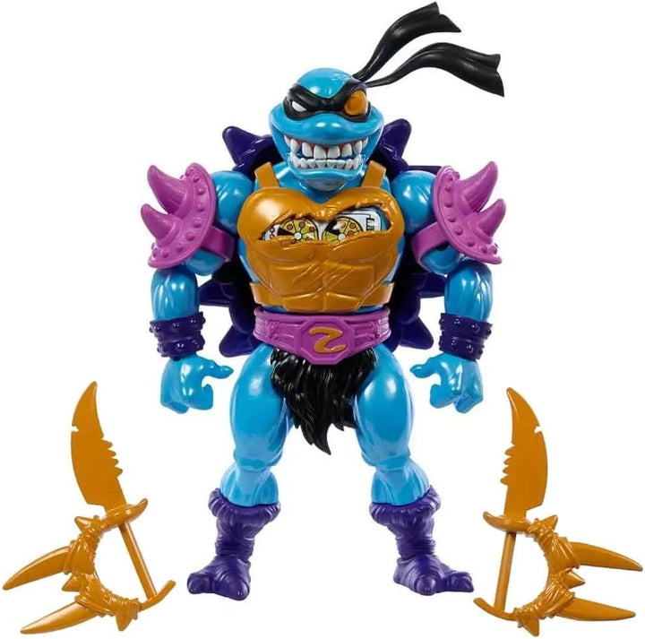 Masters of the Universe MOTU x TMNT Turtles of Grayskull Deluxe Sla'ker Figurine (MATTHVJ64)