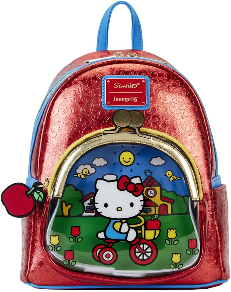 Loungefly Backpacks Hello Kitty 50th Anniversary Coin Bag Mini Backpack Red