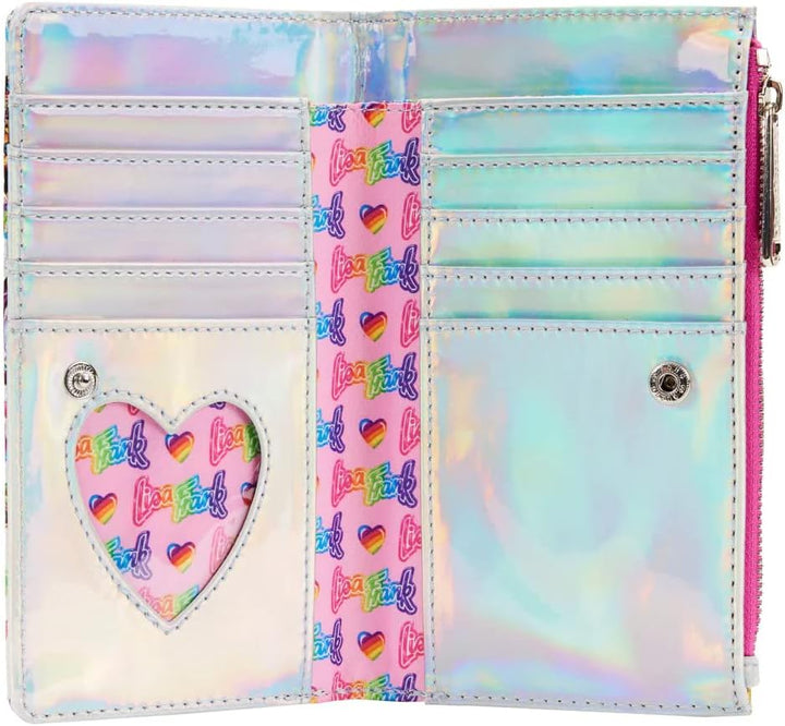 Loungefly Lisa Frank Iridescent Flap Wallet