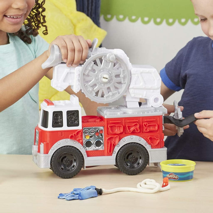 Play-Doh Wheels Fire Truck Toy - Creative Fire Rescue Playset for Kids 3+