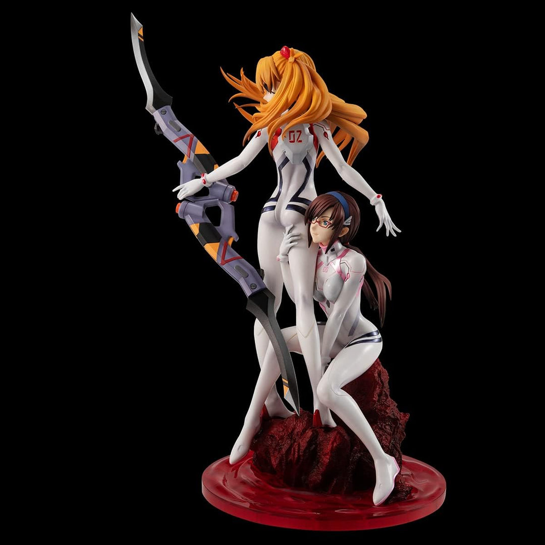 Megahouse Evangelion Thrice Upon a Time Asuka & Makinami Gem Series PVC Figure (MH83370)