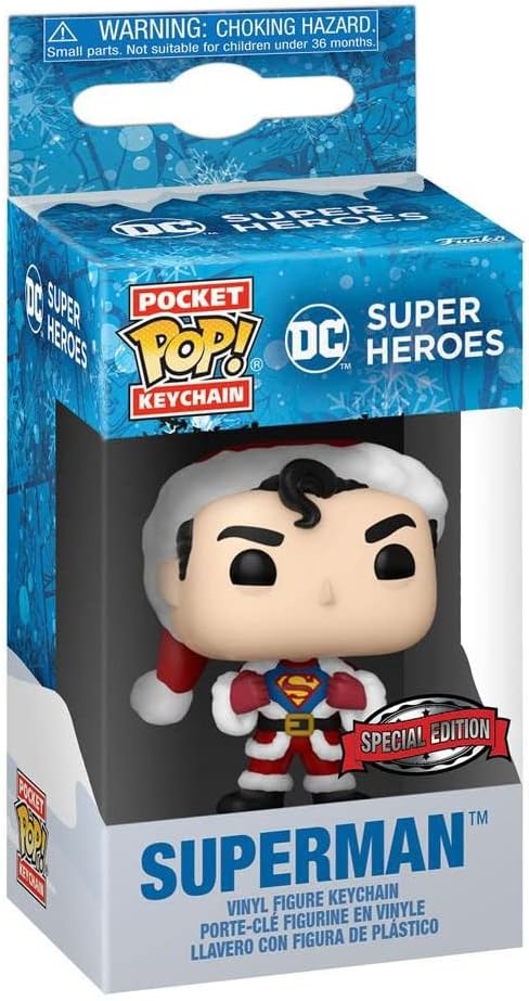 Funko Pop! Keychain DC Holiday - Superman Vinyl Keychain (66596)