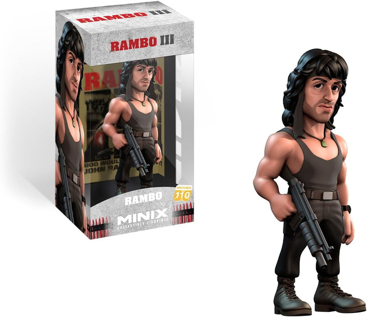 Minix - Movies #110 - Rambo - Rambo III with T-Shirt - Collectible Figure 12 cm