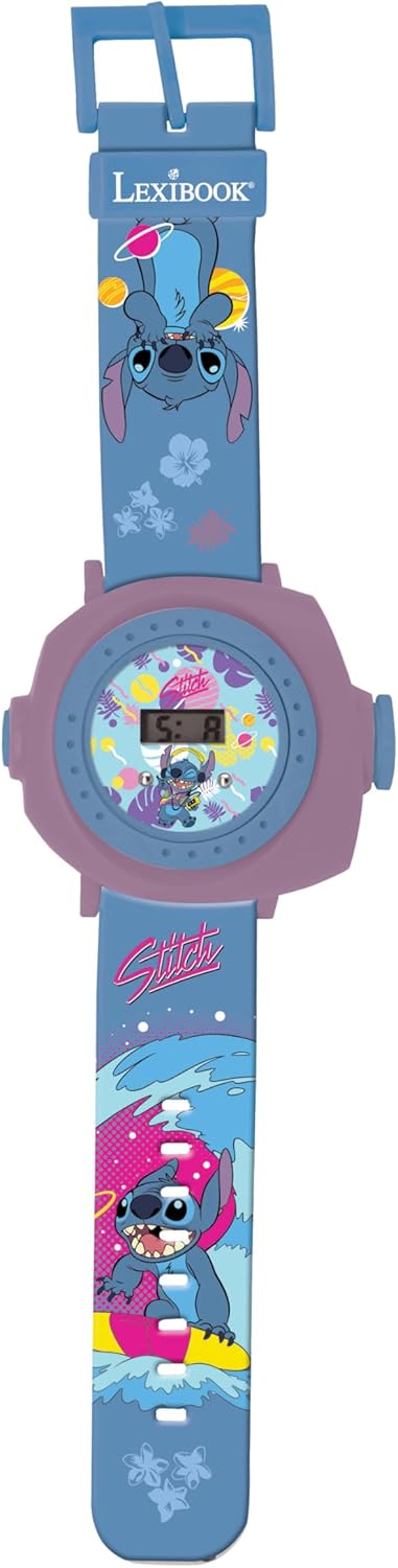 LEXIBOOK Disney Adjustable Projection Watch Digital screen-20 Images of Lilo & S