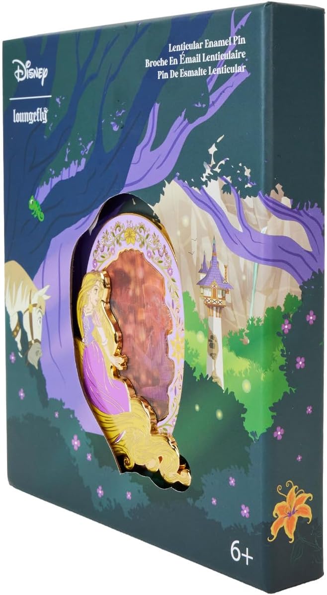 Loungefly Disney Princess - Rapunzel Lenticular 3 Inch Collector Box Pin (No Model Number Provided)